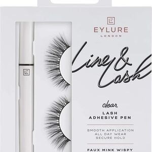 Clear Lash Adhesive Pen with Faux Mink Wispy Lashes- Black- NIB